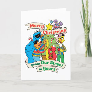  Sesame Street Merry Christmas Holiday Card