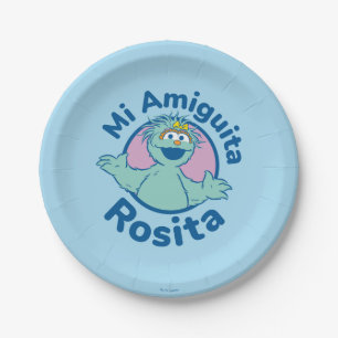 Sesame Street Mi Amiguita Rosita Paper Plate