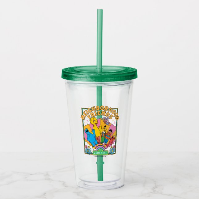 Sesame Street | Neighbourhood Friends Acrylic Tumbler (Front)