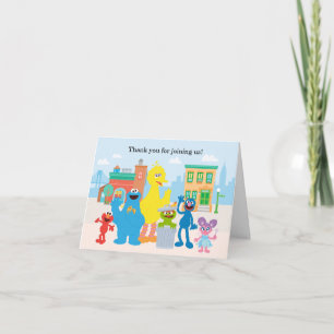 Sesame Street   Neighbourhood Scene Thank You Card