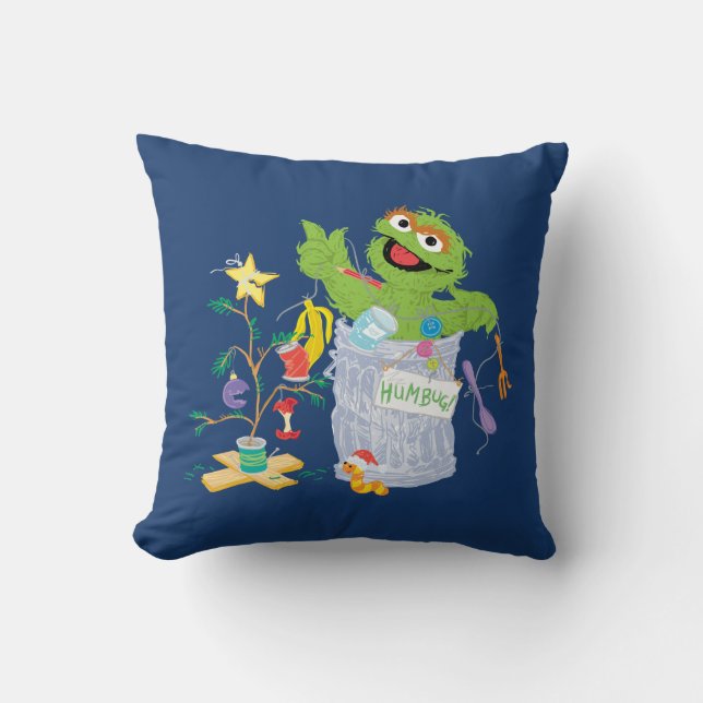 Sesame Street | Oscar - Christmas Tree Cushion (Front)