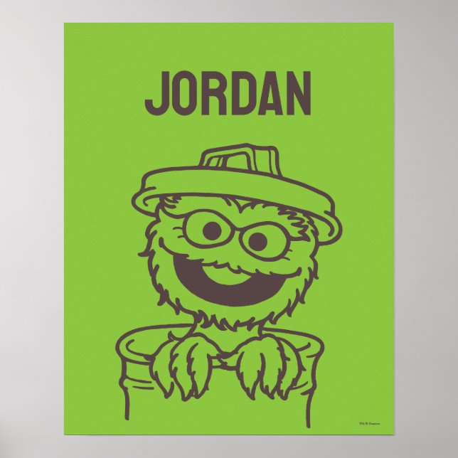 Sesame Street | Oscar the Grouch | Add Your Name Poster (Front)