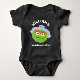 Sesame Street Oscar the Grouch Family Vacation Baby Bodysuit