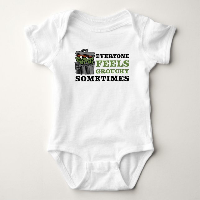 Sesame Street | Oscar the Grouch Feels Grouchy Baby Bodysuit (Front)