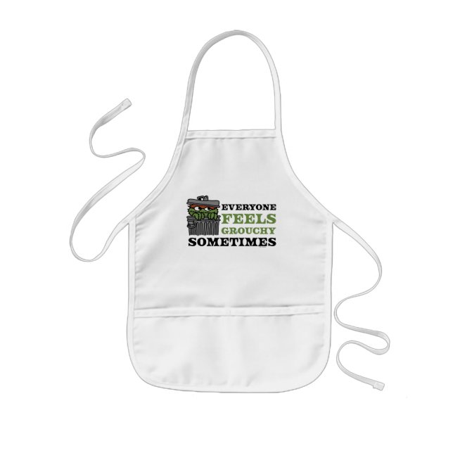 Sesame Street | Oscar the Grouch Feels Grouchy Kids Apron (Front)