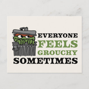 Sesame Street   Oscar the Grouch Feels Grouchy Postcard