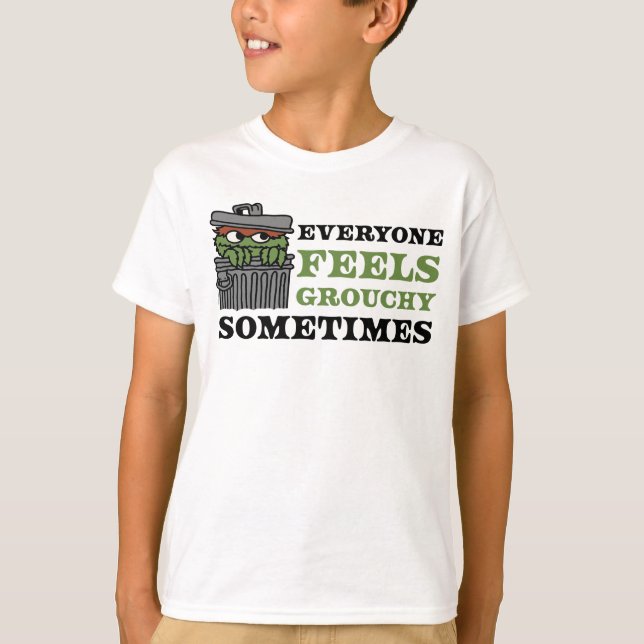 Sesame Street | Oscar the Grouch Feels Grouchy T-Shirt (Front)