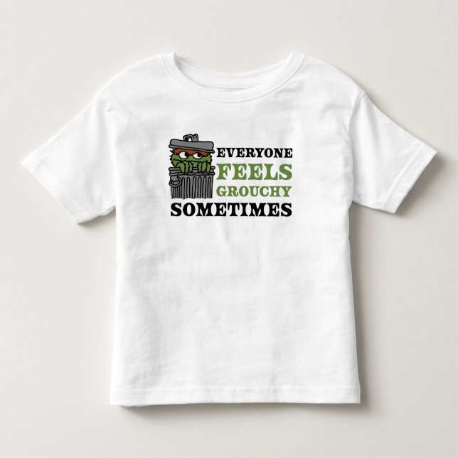 Sesame Street | Oscar the Grouch Feels Grouchy Toddler T-Shirt (Front)