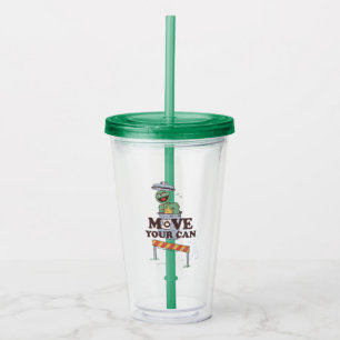 Sesame Street Oscar the Grouch Move Your Can Acrylic Tumbler
