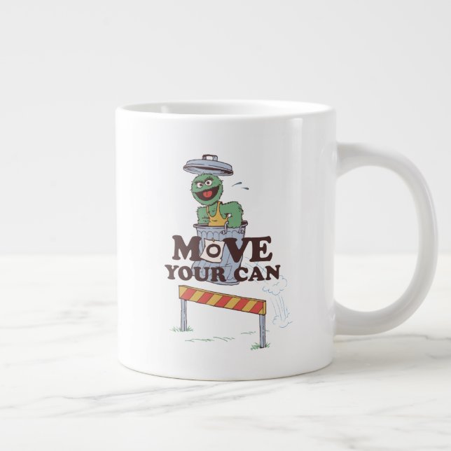 Sesame Street | Oscar the Grouch Move Your Can Large Coffee Mug (Right)
