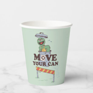 Sesame Street   Oscar the Grouch Move Your Can Paper Cups