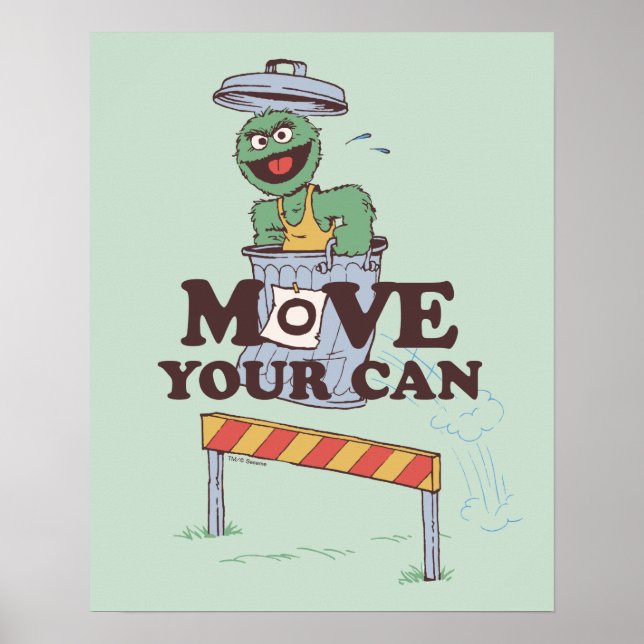 Sesame Street | Oscar the Grouch Move Your Can Poster (Front)