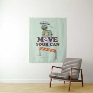 Sesame Street   Oscar the Grouch Move Your Can Tapestry