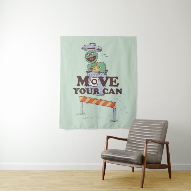 Sesame Street | Oscar the Grouch Move Your Can Tapestry (In Situ)