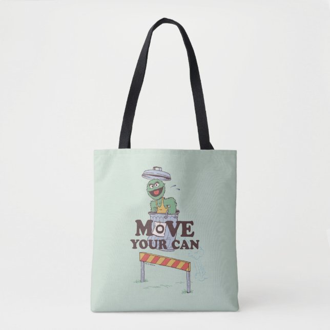 Sesame Street | Oscar the Grouch Move Your Can Tote Bag (Front)