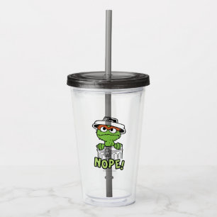 Sesame Street   Oscar the Grouch Nope! Acrylic Tumbler