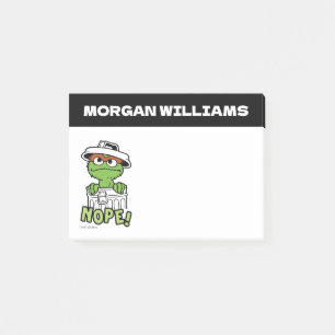 Sesame Street Oscar the Grouch Nope! Add Name Post-it Notes