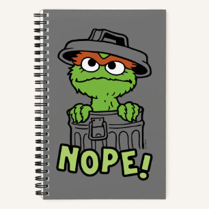 Sesame Street Oscar the Grouch Nope! Notebook