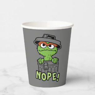 Sesame Street Oscar the Grouch Nope! Paper Cups