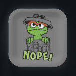 Sesame Street | Oscar the Grouch Nope! Paper Plate<br><div class="desc">Check out this cute Sesame Street design featuring</div>