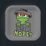 Sesame Street | Oscar the Grouch Nope! Paper Plate<br><div class="desc">Check out this cute Sesame Street design featuring</div>