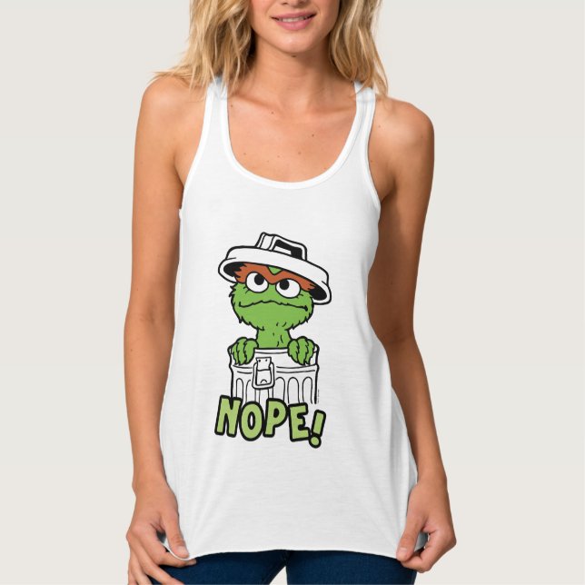 Sesame Street | Oscar the Grouch Nope! Singlet (Front)