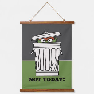 Sesame Street   Oscar the Grouch Not Today! Hanging Tapestry