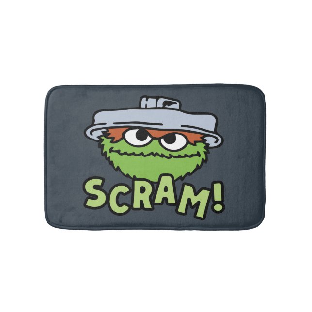 Sesame Street | Oscar the Grouch Scram! Bath Mat (Front)