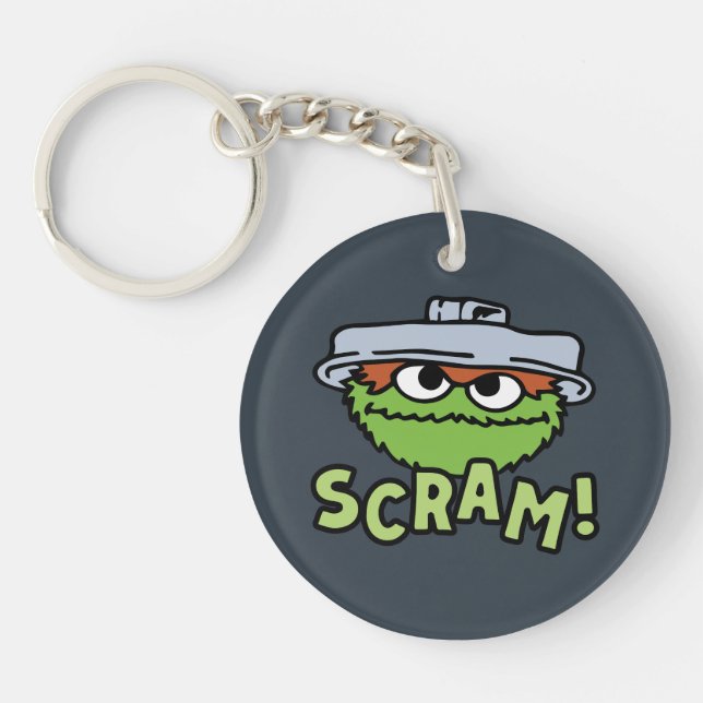 Sesame Street | Oscar the Grouch Scram! Key Ring (Front)