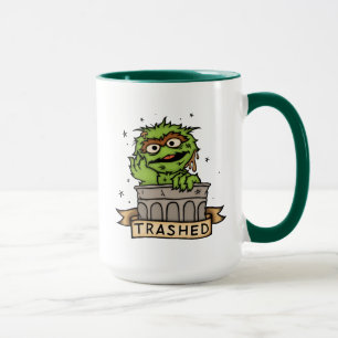Sesame Street   Oscar the Grouch Trashed Mug