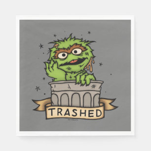 Sesame Street Oscar the Grouch Trashed Napkin