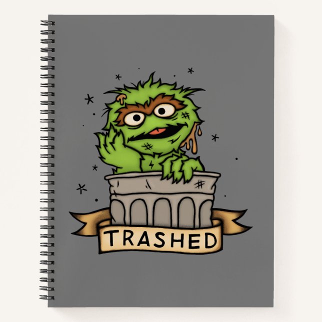Sesame Street | Oscar the Grouch Trashed Notebook (Front)
