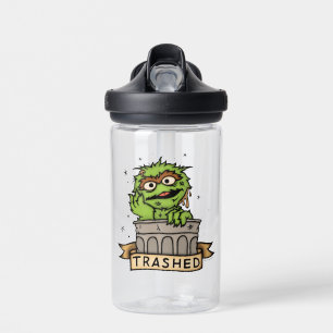 Sesame Street Oscar the Grouch Trashed Water Bottle
