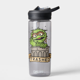 Sesame Street Oscar the Grouch Trashed Water Bottle