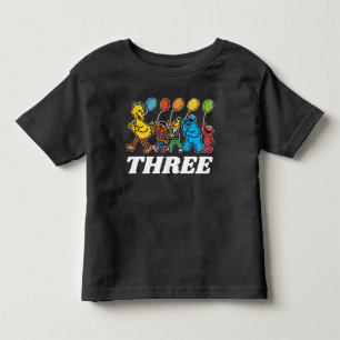 Sesame Street Pals   3rd Birthday Balloons Toddler T-Shirt