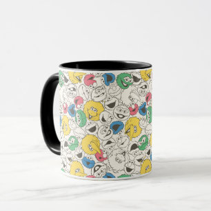Sesame Street Pals   Big Head Core Pattern Mug