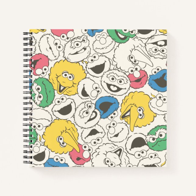Sesame Street Pals | Big Head Core Pattern Notebook (Front)