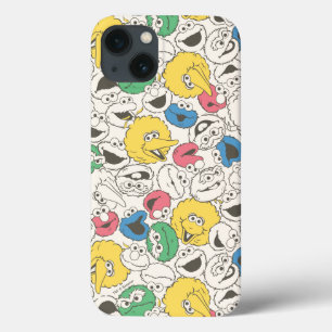 Sesame Street Pals   Big Head Vintage Pattern iPhone 13 Case