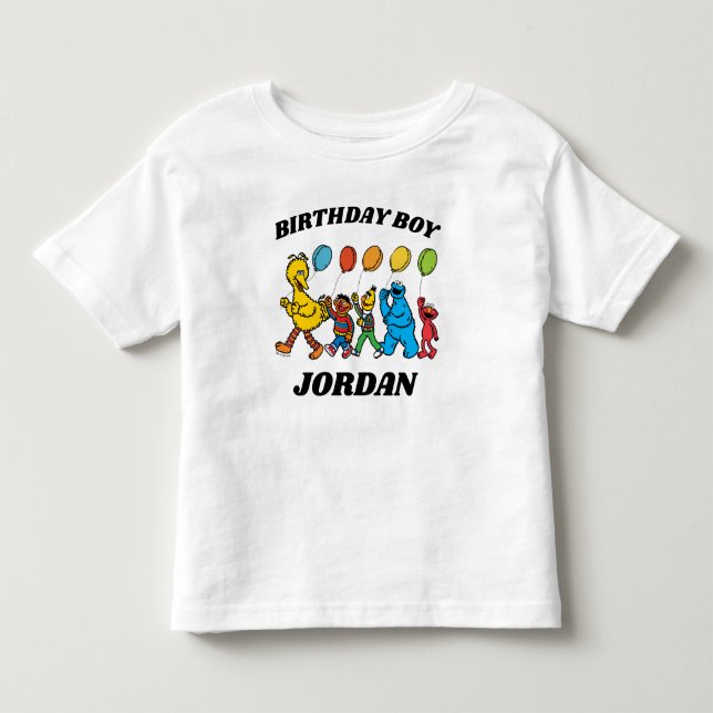 Sesame Street Pals | Birthday Boy Birthday Toddler T-Shirt (Front)