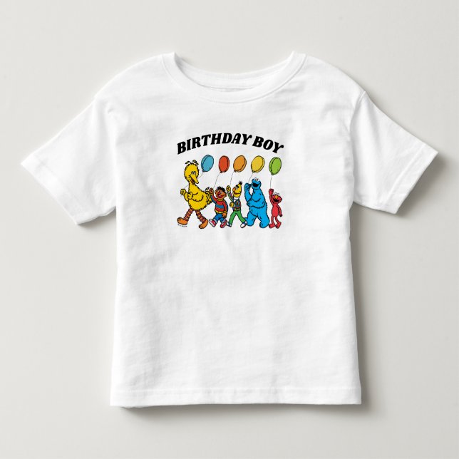 Sesame Street Pals | Birthday Boy Birthday Toddler T-Shirt (Front)