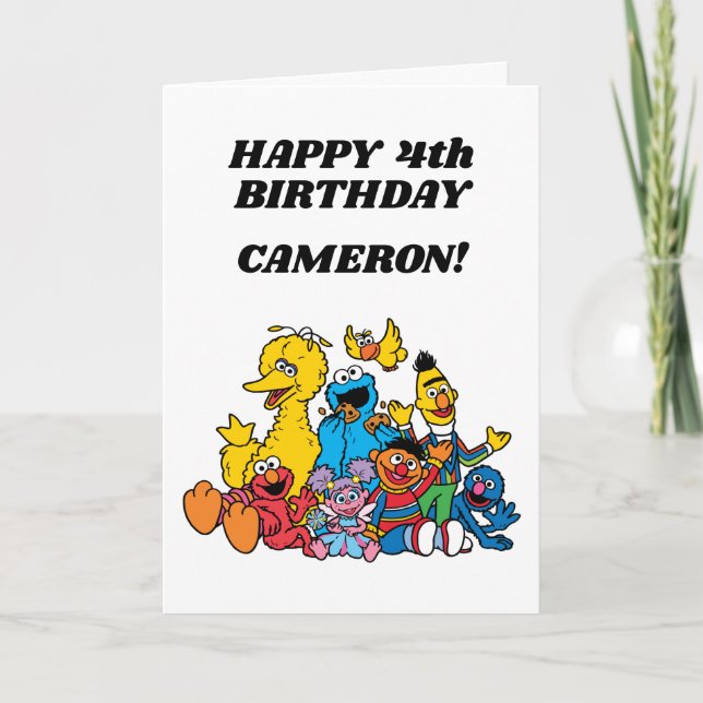 Sesame Street Pals Birthday  Card (Front)