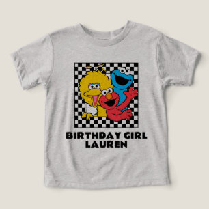 Sesame Street Pals Chequered Birthday Girl