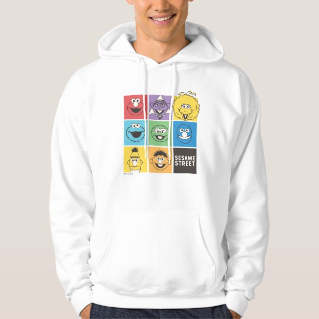 Sesame Street Pals | Colour Blocks Hoodie (Front)