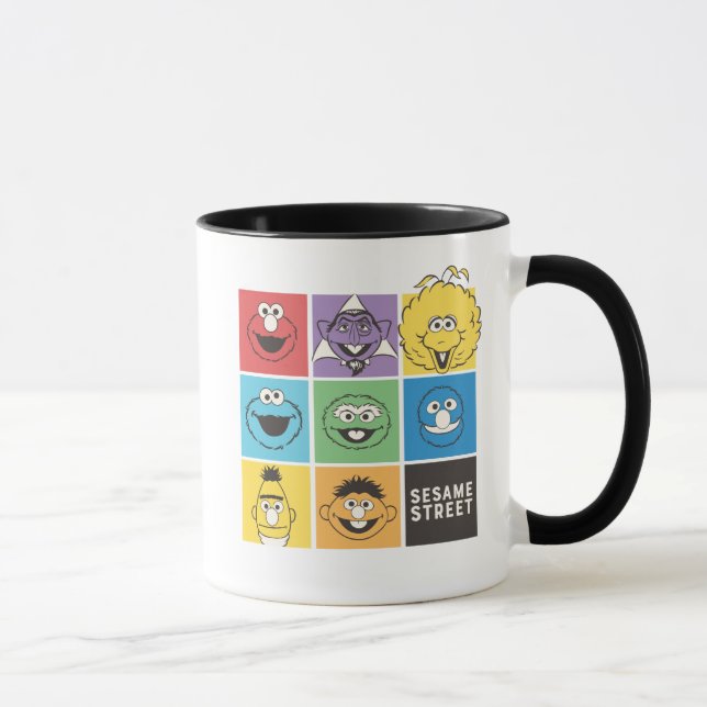Sesame Street Pals | Colour Blocks Mug (Right)