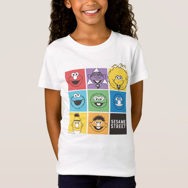 Sesame Street Pals | Colour Blocks T-Shirt (Front)