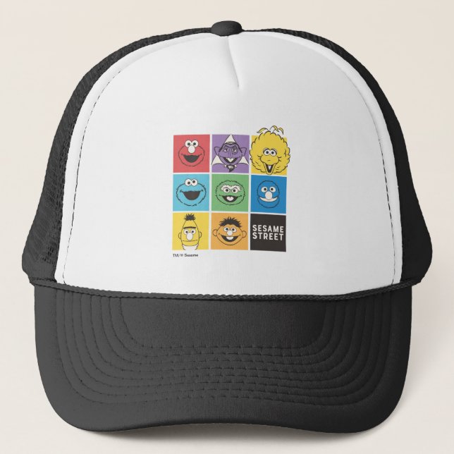 Sesame Street Pals | Colour Blocks Trucker Hat (Front)