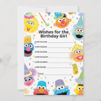Sesame Street Pals Confetti Birthday Girl Wishes