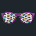 Sesame Street Pals Confetti Birthday Kids Sunglass Kids Sunglasses<br><div class="desc">Get ready to celebrate with your own pair of wacky specs! These fun, purple-framed novelty glasses feature lenses filled with a vibrant pattern of little monsters in party hats, streamers, and colourful confetti. They are the perfect accessory to add a playful and unforgettable touch to any birthday party, event, or...</div>