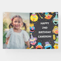Sesame Street Pals Confetti Birthday Photo