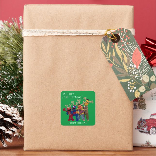 Sesame Street Pals | Merry Christmas Gift Tag (Holiday)